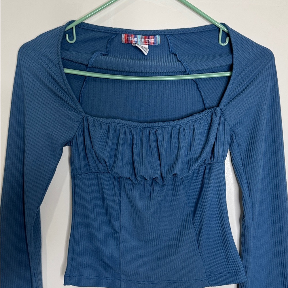Urban Outfitters blue Long Sleeve Top small